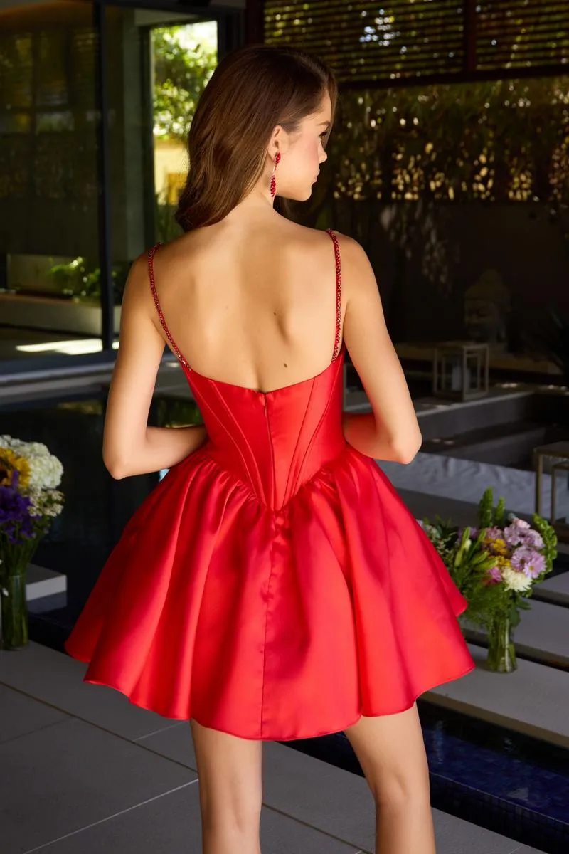 Ava Presley Corset Beaded Bodice Homecoming Dress 42380 sold by Terry costa product image thumbnail 2