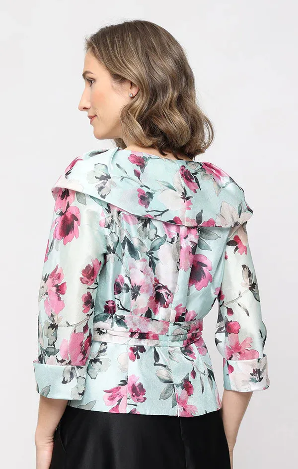 Alex Evenings 3/4 Sleeve Printed Collar Blouse 8392032 sold by Terry costa product image thumbnail 2