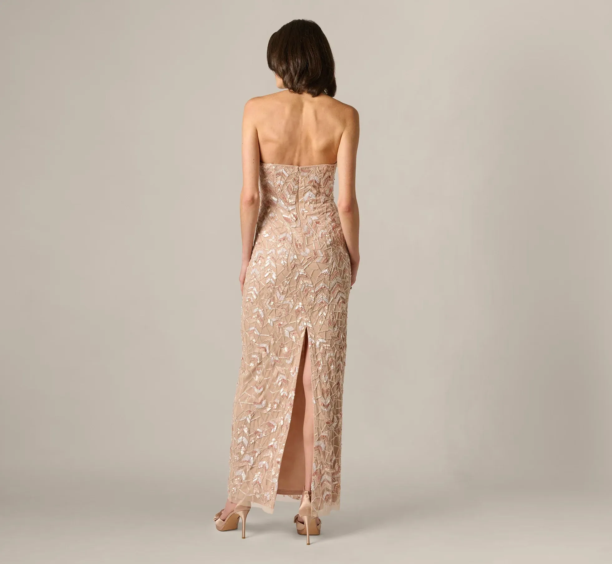 Aidan Mattox Dress Halter Dress MD1E209951 sold by Terry costa product image thumbnail 2