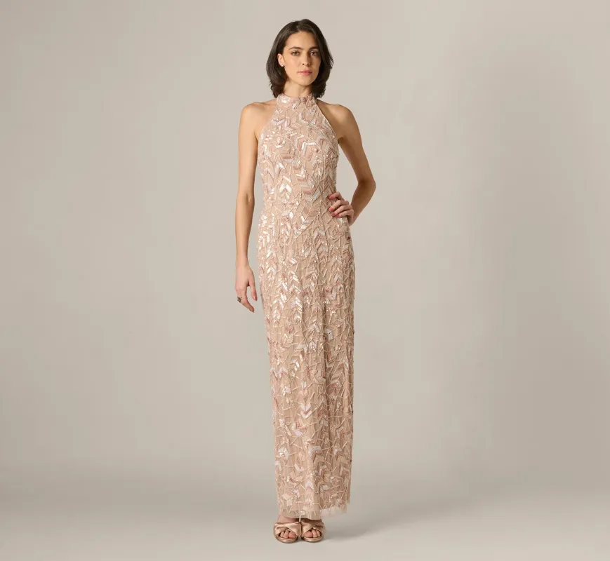 Aidan Mattox Dress Halter Dress MD1E209951 made by Aidan Mattox