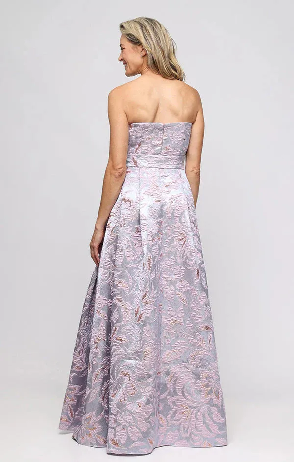 Alex Evening Strapless Metallic Evening Long Dress 8181273 sold by Terry costa product image thumbnail 2