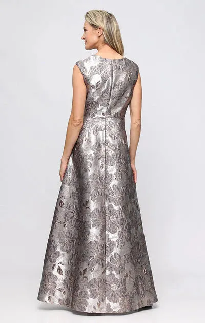 Alex Evening Jacquard Long Evening Dress 8181284 sold by Terry costa product image thumbnail 2