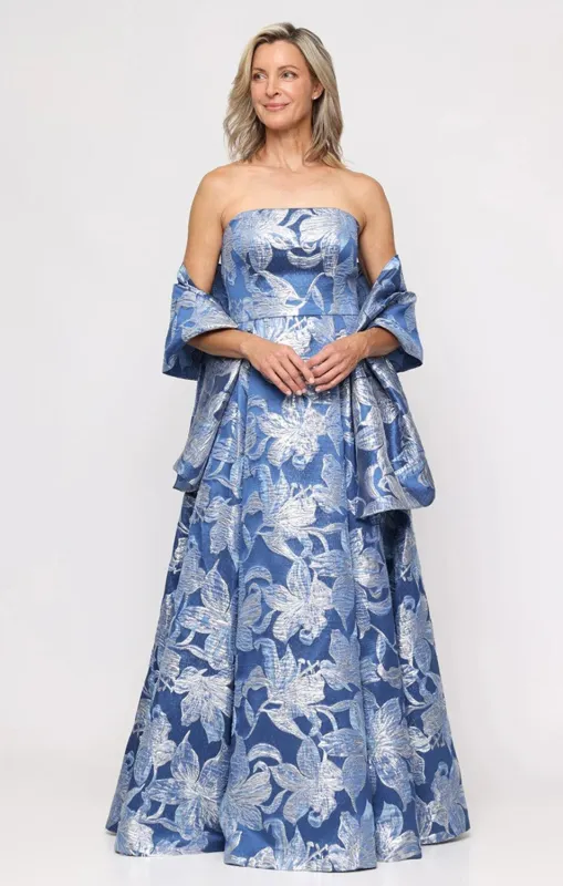 Alex Evening Strapless A-Line Long Evening Dress 8181266 made by Alex Evenings