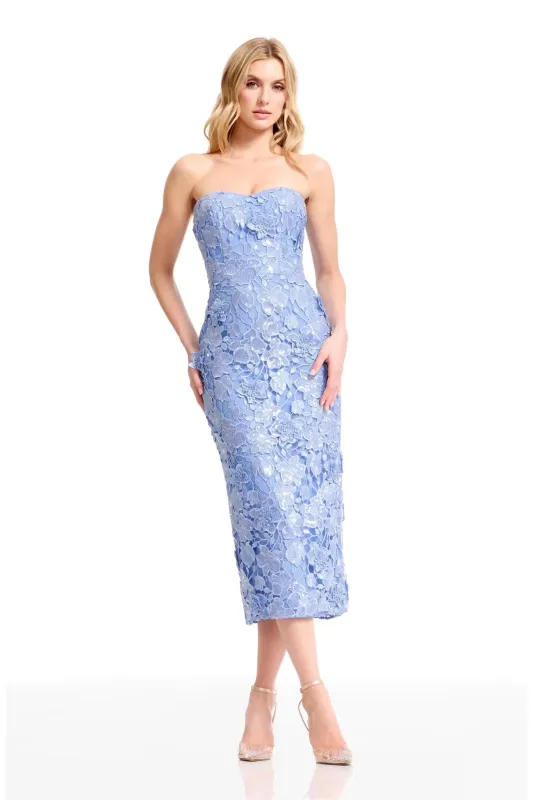 Dress The Population Strapless Midi Dress DDR036 made by Dress the Population