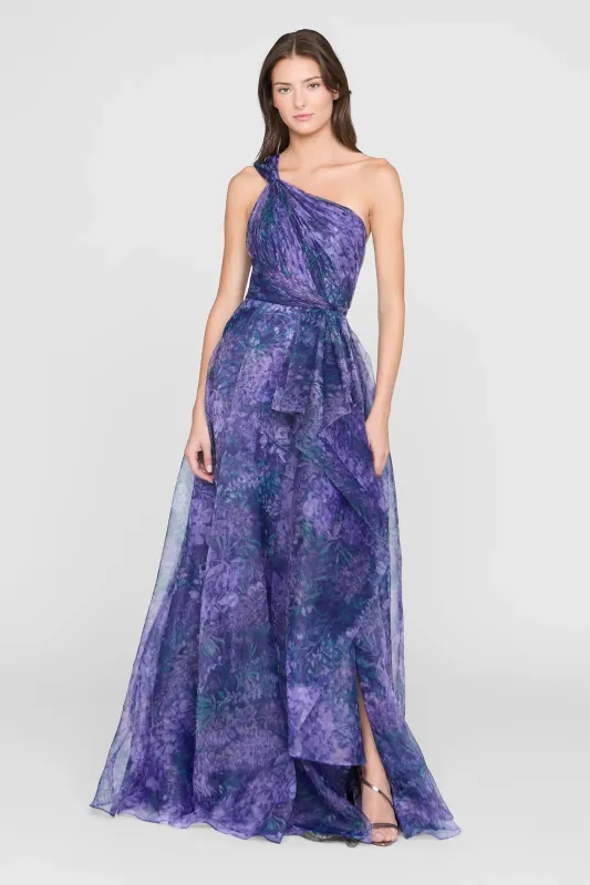 Theia Couture One Shoulder Long Evening Dress 88115683 made by Theia