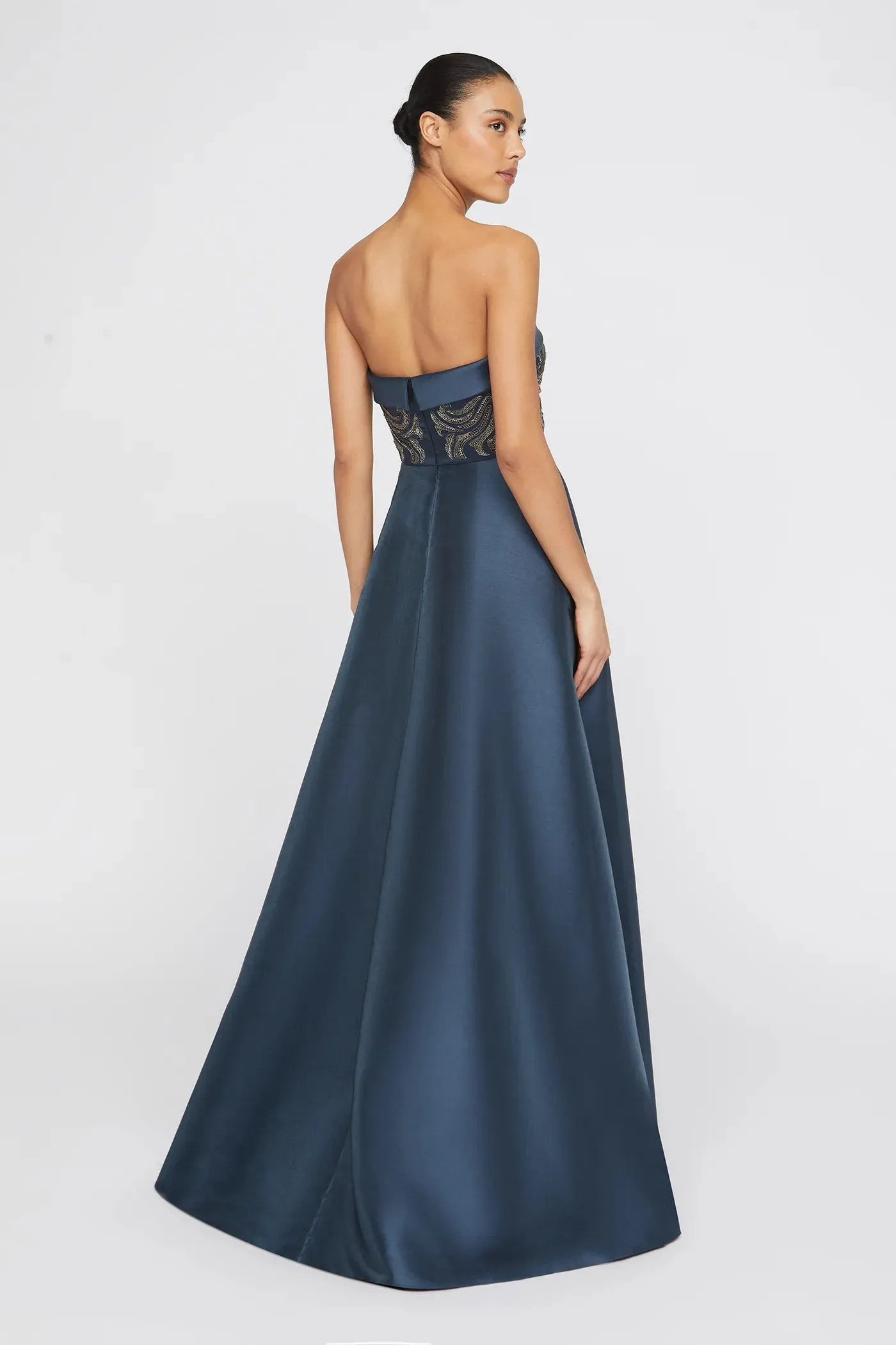 Theia Couture A-Line Strapless Evening Dress 88114993 sold by Terry costa product image thumbnail 2