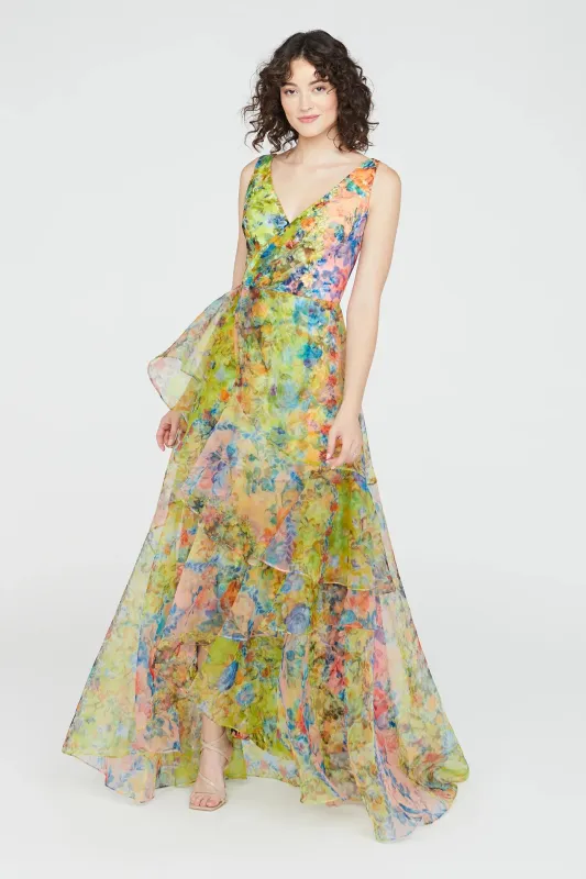 Theia Couture Organza Long Dress 88113106 made by Theia
