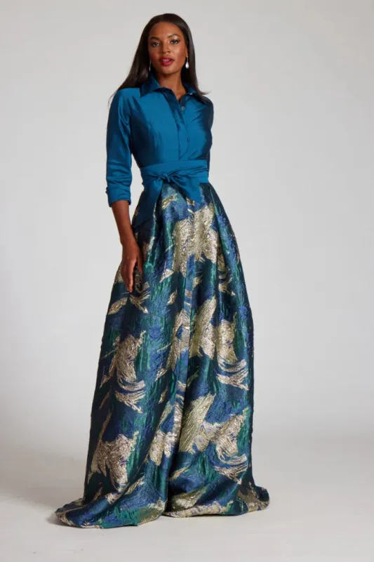 Teri Jon Shirt Dress Long Evening Gown 237309 made by Teri Jon