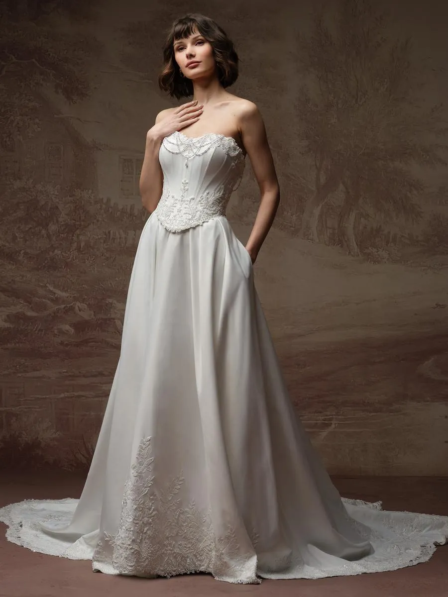 Maggie Sottero Designs Dress F6MK080A01 sold by Terry costa product image thumbnail 3