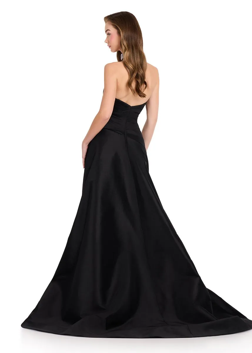 ASHLEYlauren Fitted Long Dress with Overskirt 12436 sold by Terry costa product image thumbnail 2