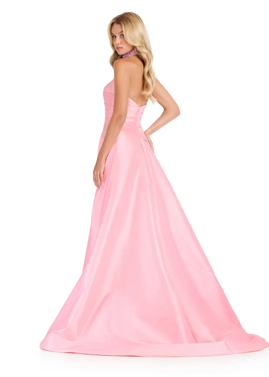 ASHLEYlauren Fitted Long Dress with Overskirt 12436 sold by Terry costa product image thumbnail 4