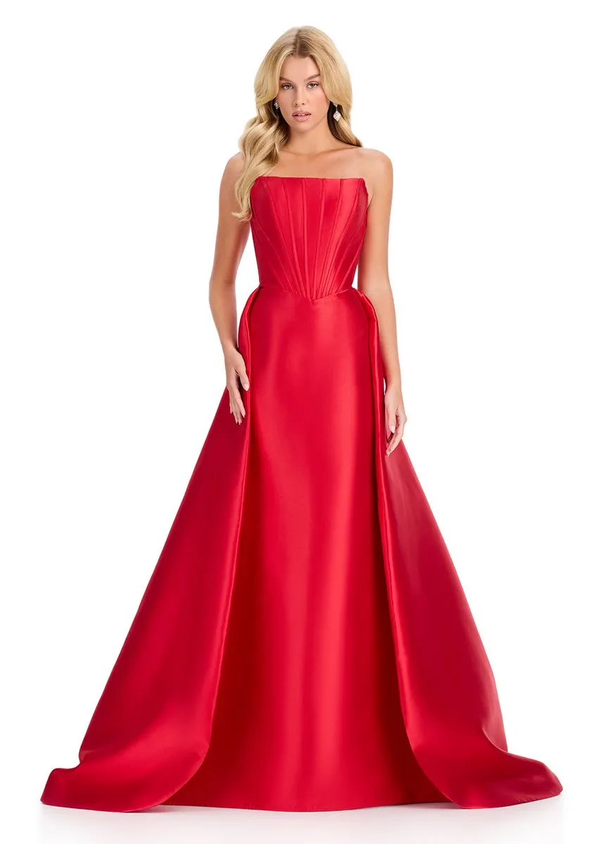ASHLEYlauren Fitted Corset Dress with Overskirt 12431 sold by Terry costa product image thumbnail 5