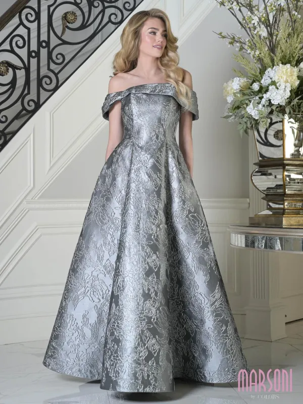 Marsoni by Colors Brocade A-line Evening Dress MV1395 made by Terry costa