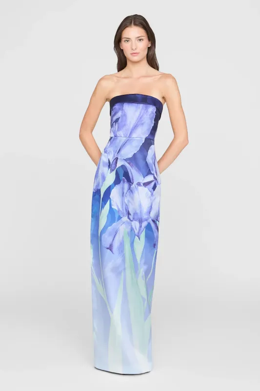 Theia Couture Strapless Mikado Long Evening Dress 88115664 made by Theia
