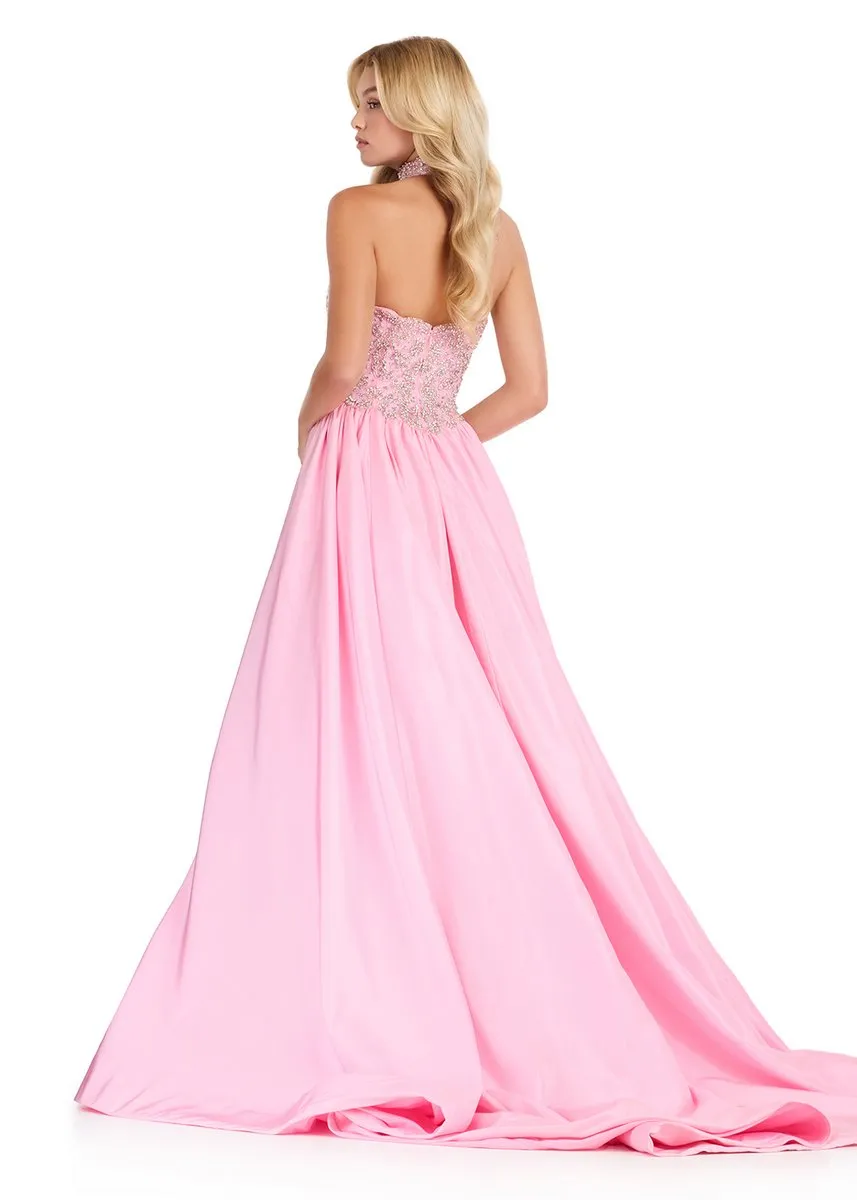ASHLEYlauren Tafetta A-Line Beaded Bodice Dress 12425 sold by Terry costa product image thumbnail 2