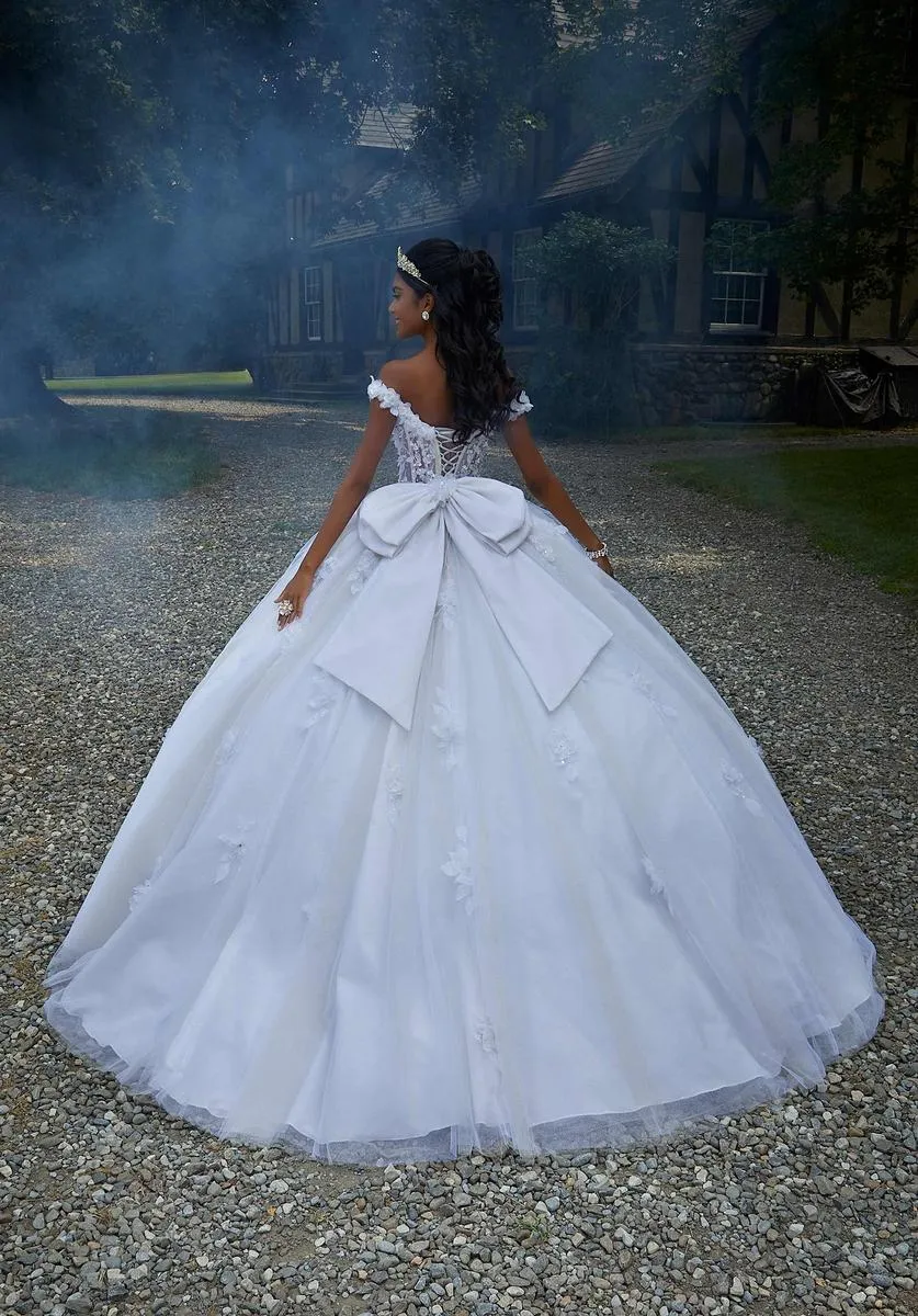 Vizcaya by Morilee 3D Floral Quince Dress 89456 sold by Terry costa product image thumbnail 2