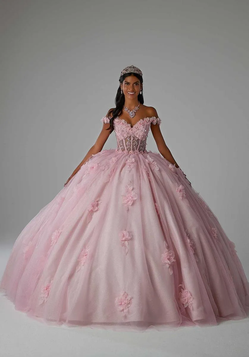 Vizcaya by Morilee 3D Floral Quince Dress 89456 sold by Terry costa product image thumbnail 3
