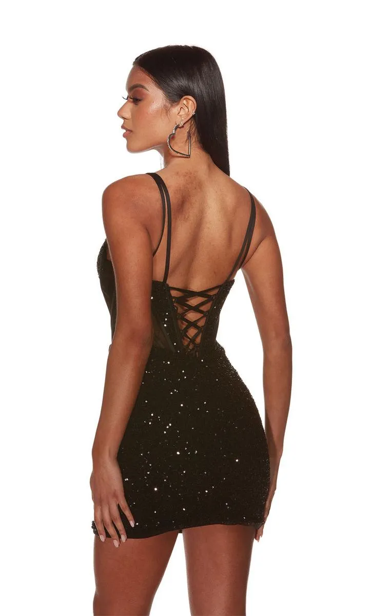 Alyce Paris Illusion Cut Out HoCo Dress 4910 sold by Terry costa product image thumbnail 2