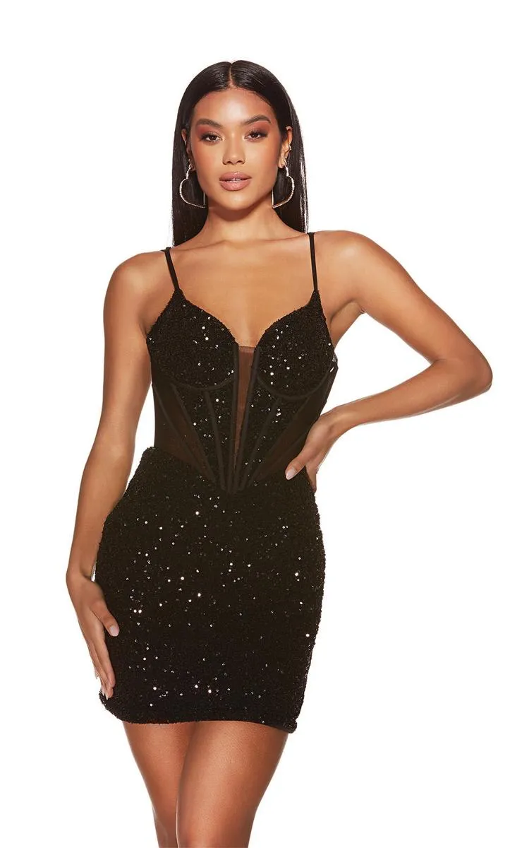 Alyce Paris Illusion Cut Out HoCo Dress 4910 sold by Terry costa