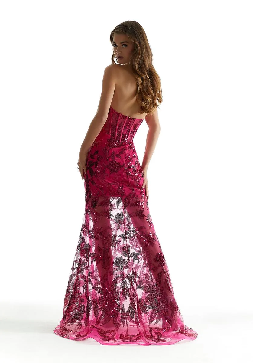 Morilee Strapless Illusion Skirt Prom Dress 49032 sold by Terry costa product image thumbnail 2