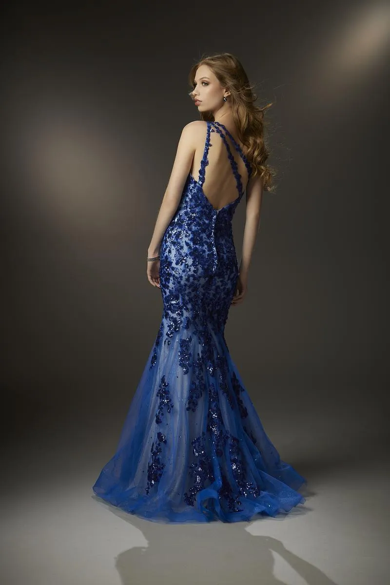 Morilee One Shoulder Long Prom Dress 48025 sold by Terry costa product image thumbnail 2