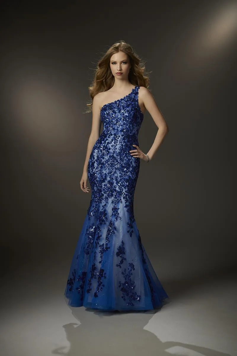 Morilee One Shoulder Long Prom Dress 48025 sold by Terry costa