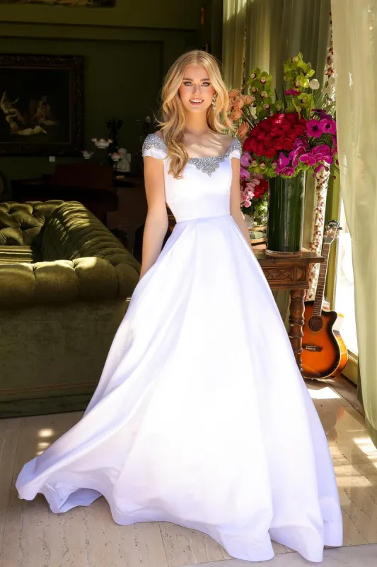 Ava Presley Satin Ball Gown Dress 39322 sold by Terry costa