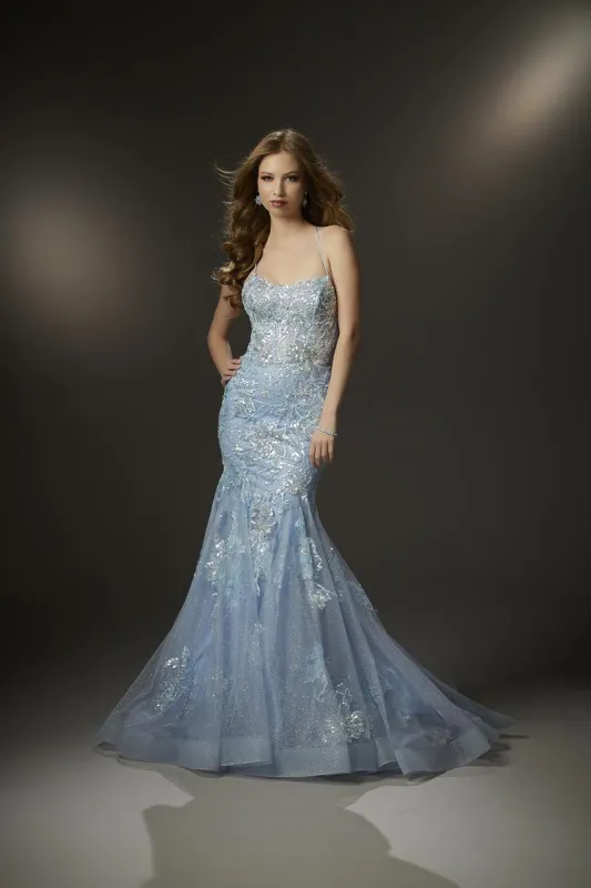 Morilee Sequin Tulle Prom Dress 48029 made by Mori Lee