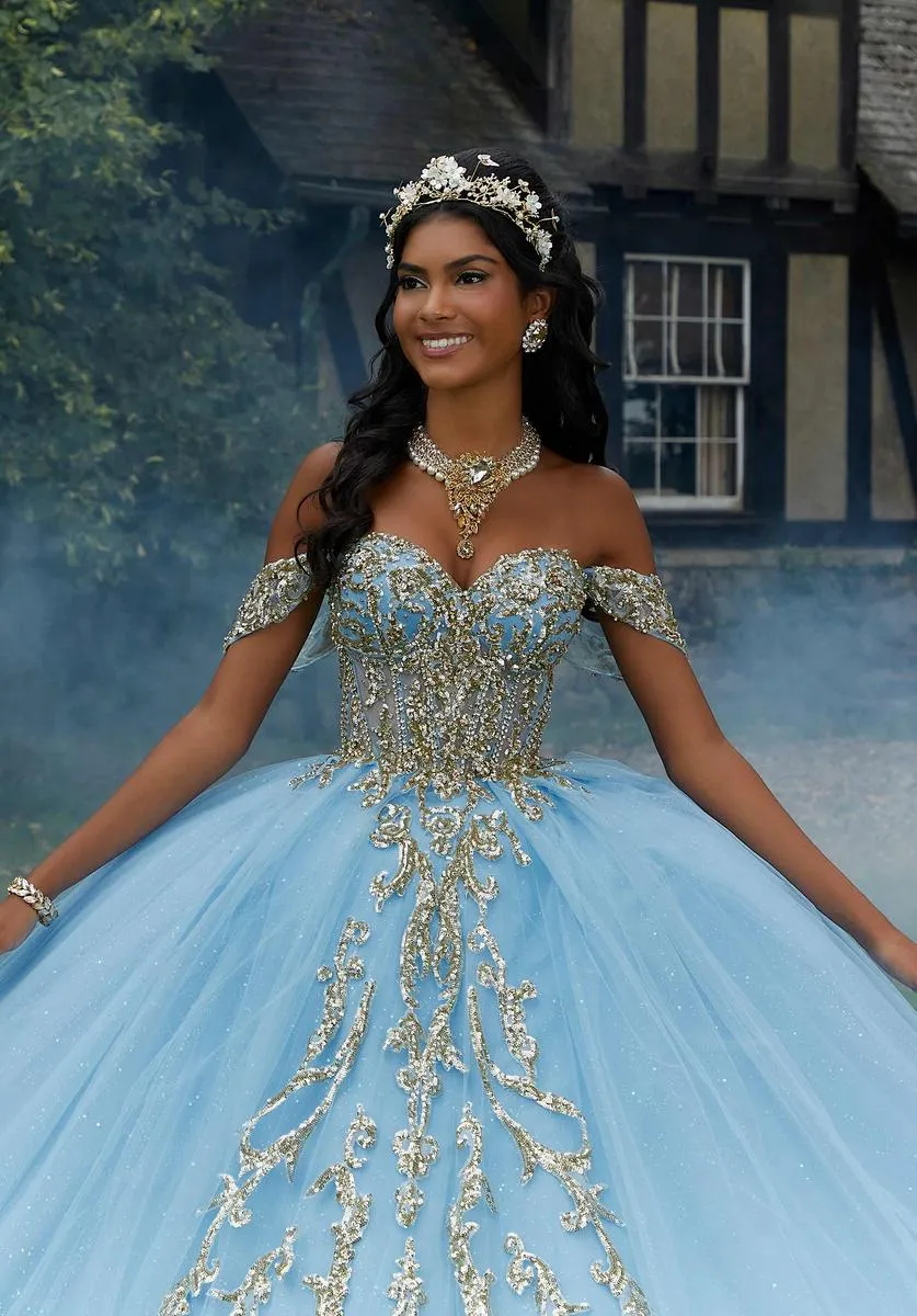 Vizcaya by Morilee Quince Beaded Quince Dress 89458 sold by Terry costa product image thumbnail 4