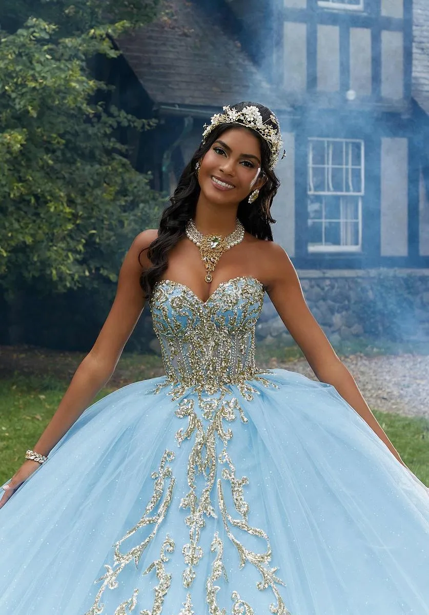 Vizcaya by Morilee Quince Beaded Quince Dress 89458 sold by Terry costa product image thumbnail 5