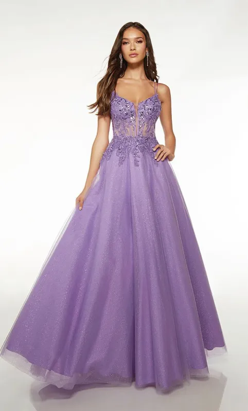 Alyce Paris Lace Corset Ball Gown Prom Dress 61671 sold by Terry costa