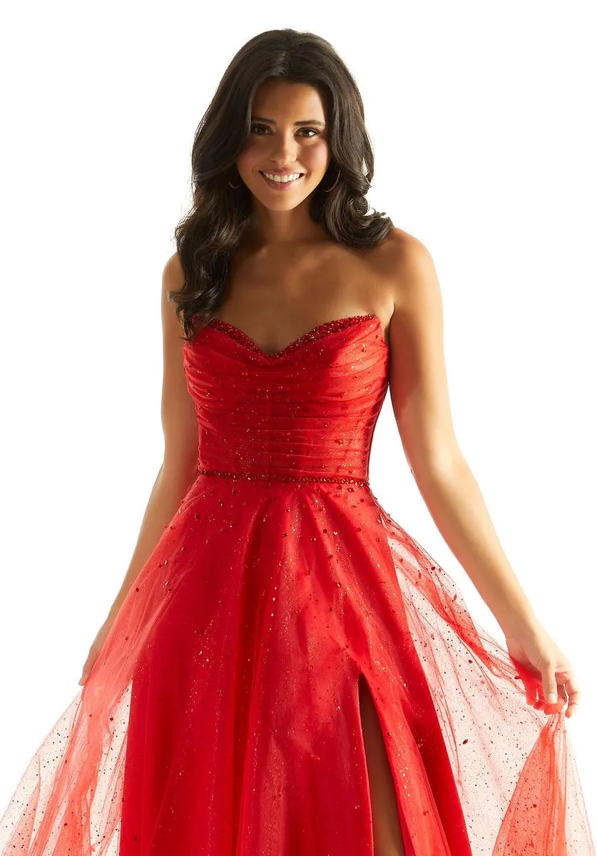 Morilee Strapless A-Line Prom Dress 49028 sold by Terry costa product image thumbnail 5