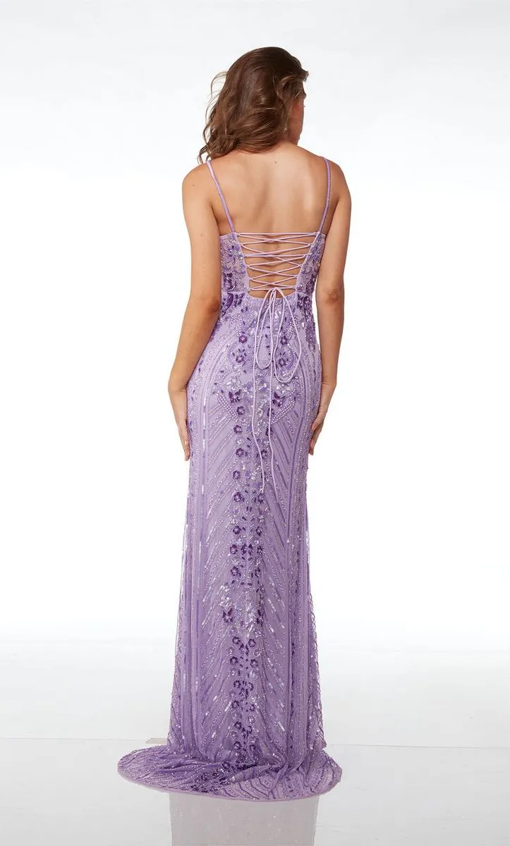 Alyce Sequin Long Prom Dress 61612 sold by Terry costa product image thumbnail 4