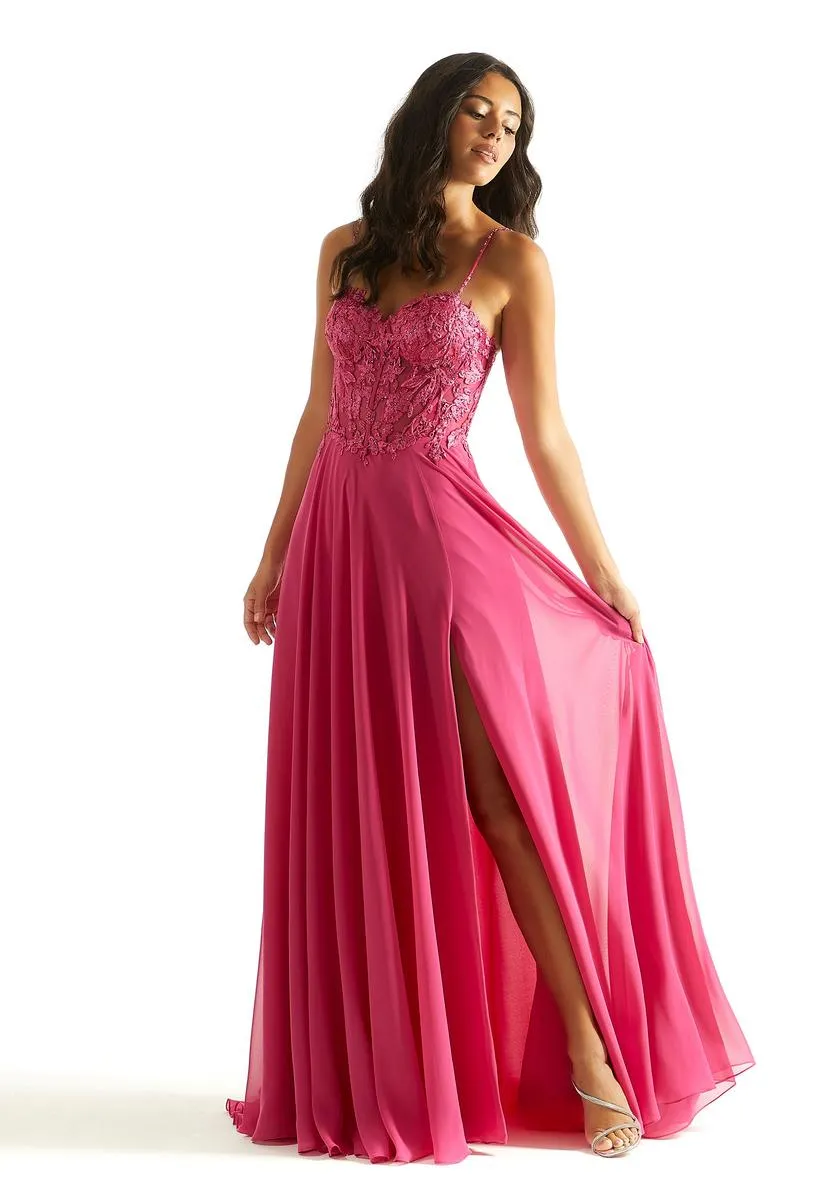 Morilee Lace A-Line Corset Prom Dress 49056 sold by Terry costa product image thumbnail 4