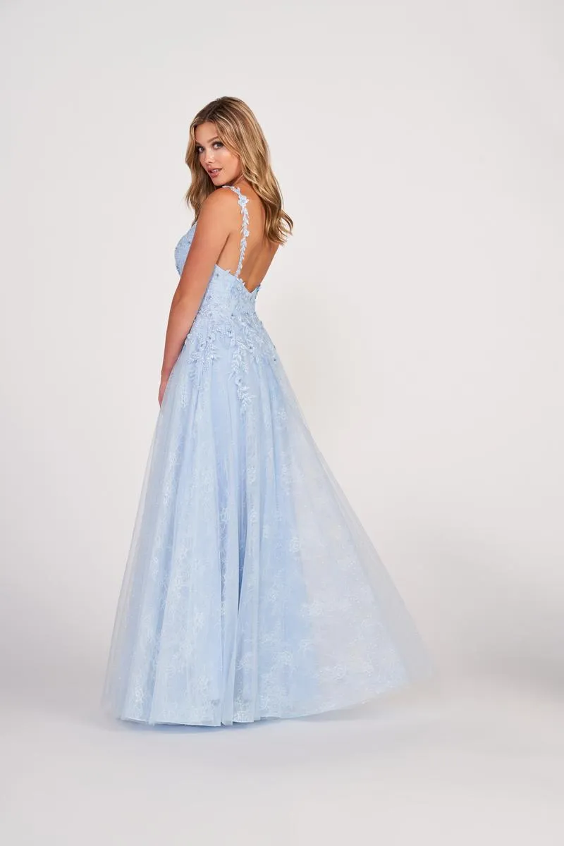Ellie Wilde V-Neck A-Line Prom Dress EW34086 sold by Terry costa product image thumbnail 2