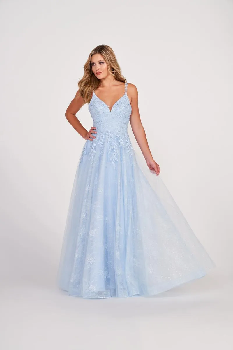 Ellie Wilde V-Neck A-Line Prom Dress EW34086 sold by Terry costa