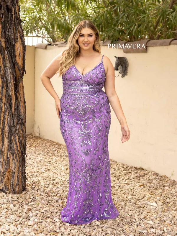 Curvy by Primavera Dress 14001 made by Primavera Couture