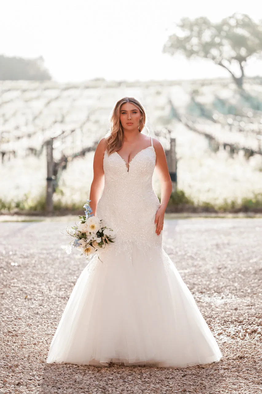 Allure Bridals Fit and Flare Lace Bridal Gown A1260 sold by Terry costa product image thumbnail 5
