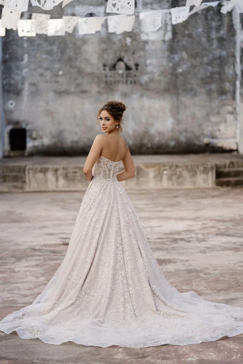 Allure Bridals Couture Dress C660 sold by Terry costa product image thumbnail 2