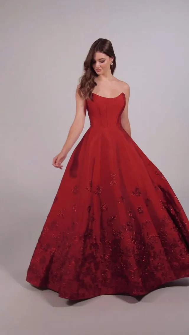 Ellie Wilde Brocade Ballgown EW35073 sold by Terry costa
