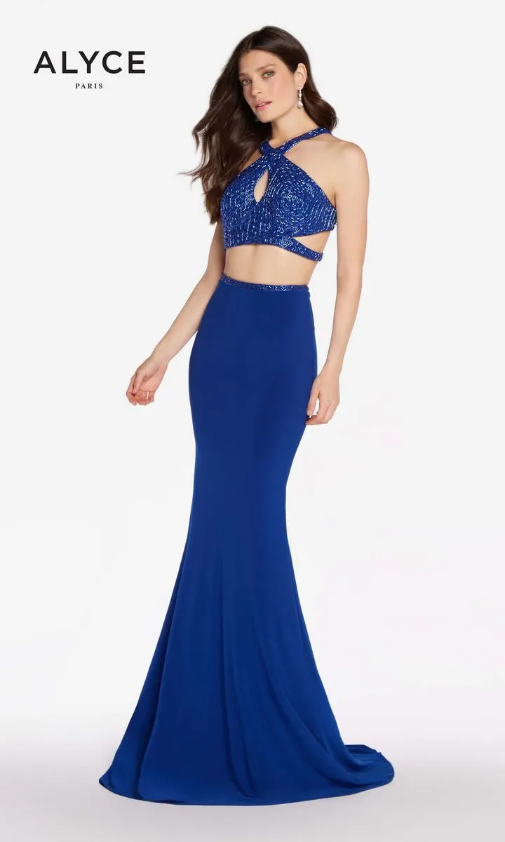 Alyce Prom Dress 60022 sold by Terry costa product image thumbnail 3