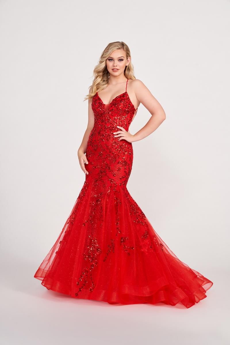 Ellie Wilde Mermaid Long Prom Dress EW34014 sold by Terry costa product image thumbnail 4