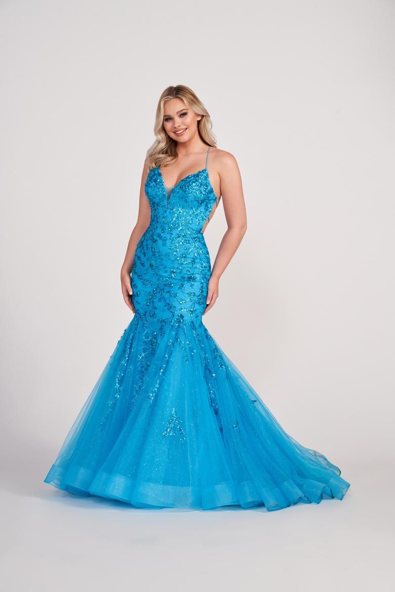 Ellie Wilde Mermaid Long Prom Dress EW34014 sold by Terry costa