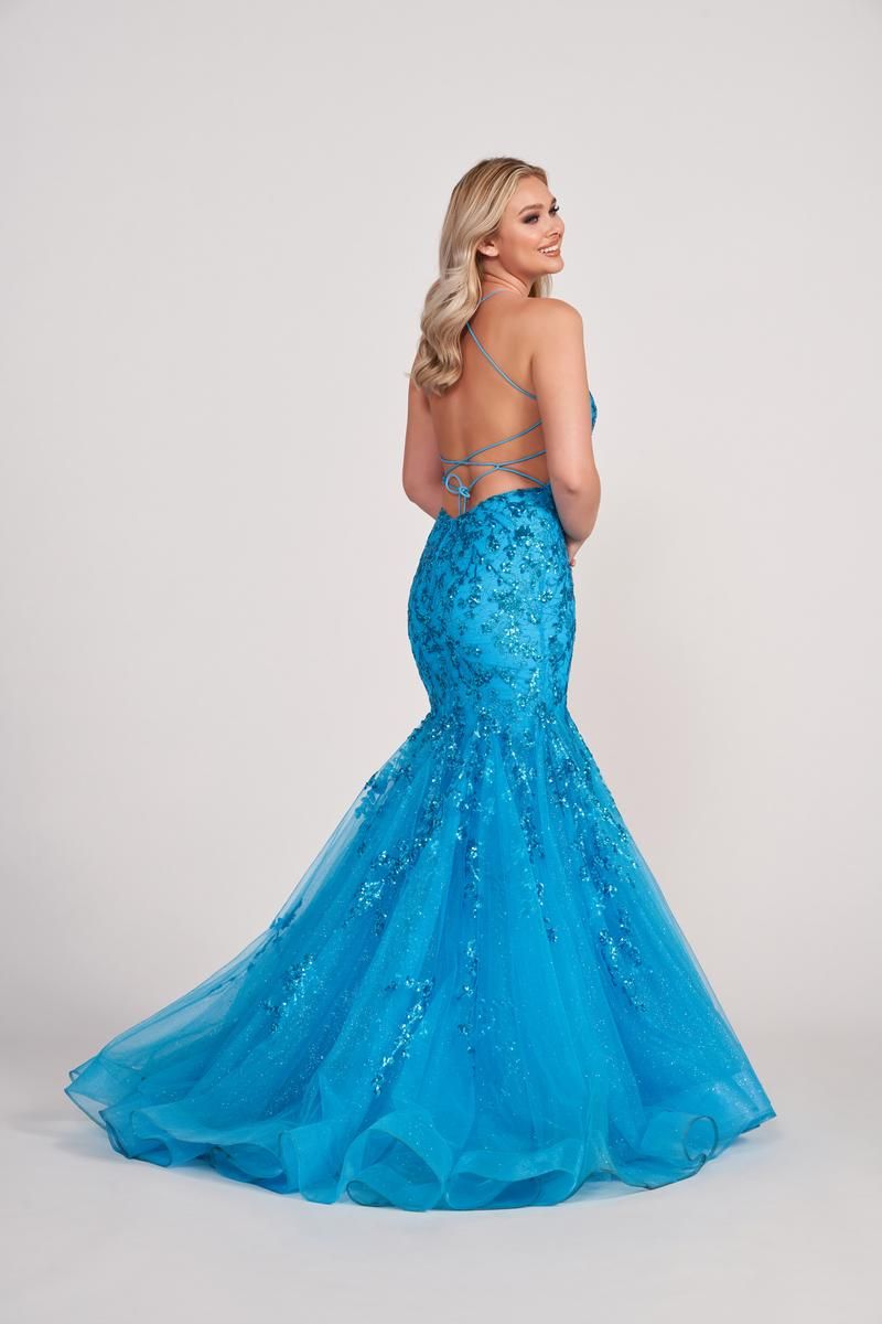 Ellie Wilde Mermaid Long Prom Dress EW34014 sold by Terry costa product image thumbnail 2