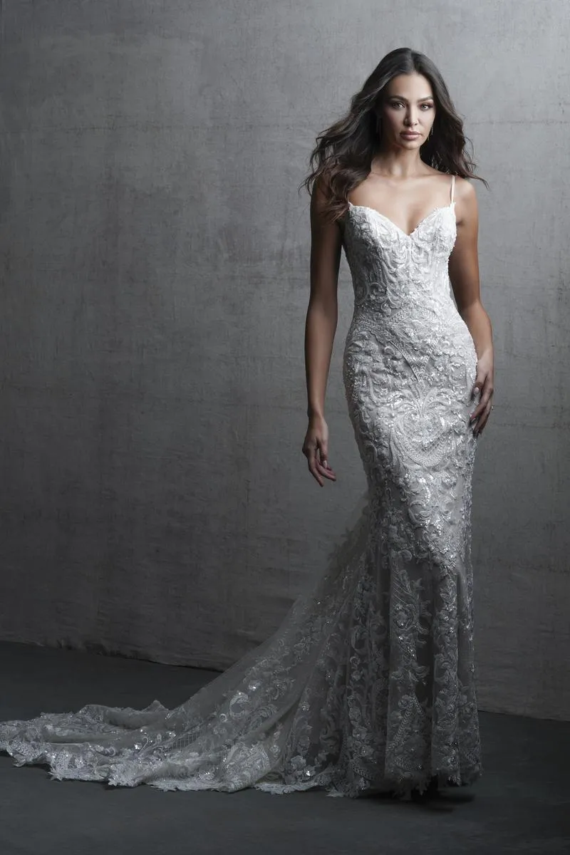 Allure Bridals Couture Lace Wedding Dress C747 sold by Terry costa