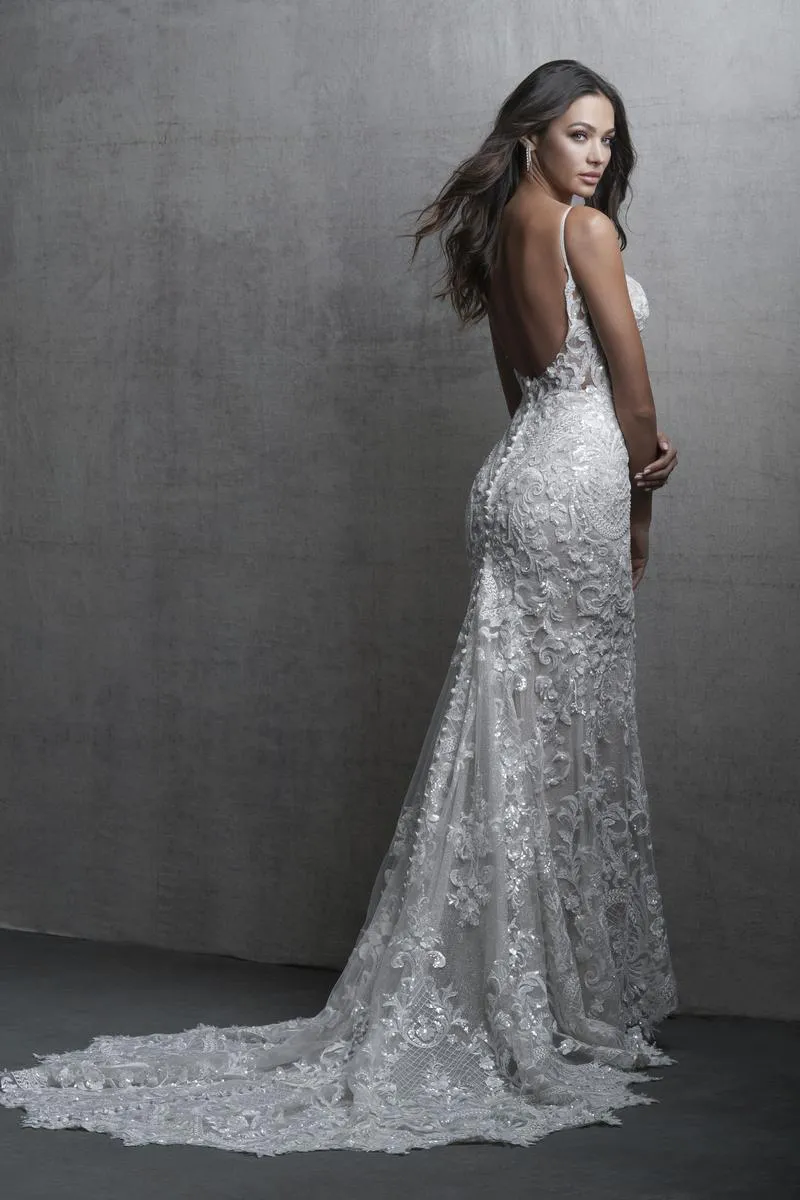 Allure Bridals Couture Lace Wedding Dress C747 sold by Terry costa product image thumbnail 2