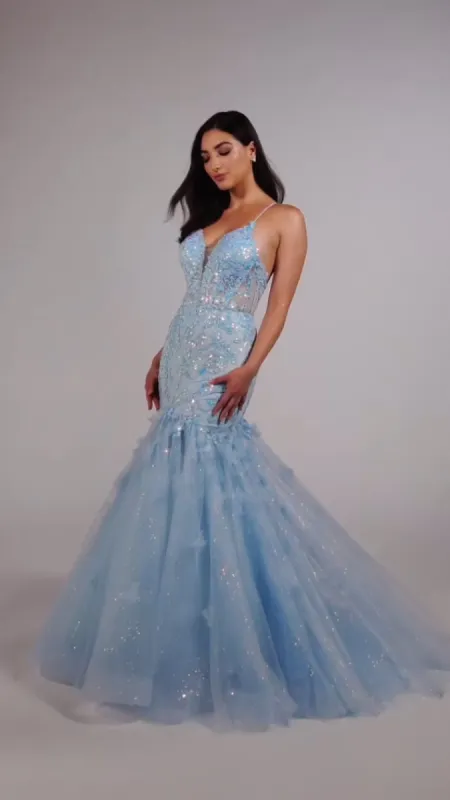 Ellie Wilde Lace Mermaid Prom Dress EW35080 sold by Terry costa