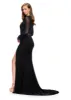 ASHLEYlauren Long Sleeve Beaded Prom Dress 11742 sold by Terry costa