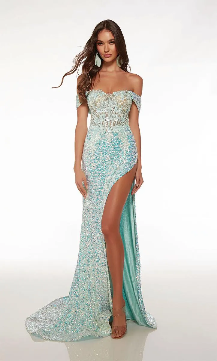 Alyce Prom Dress 61557 sold by Terry costa product image thumbnail 3