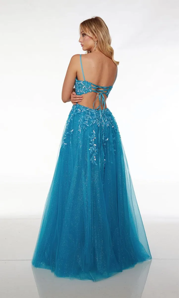 Alyce Corset Lace Prom Dress 61623 sold by Terry costa product image thumbnail 2